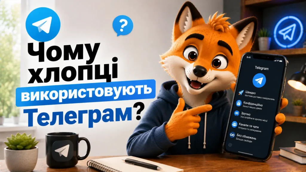 Чому хлопці користуються Телеграмом?