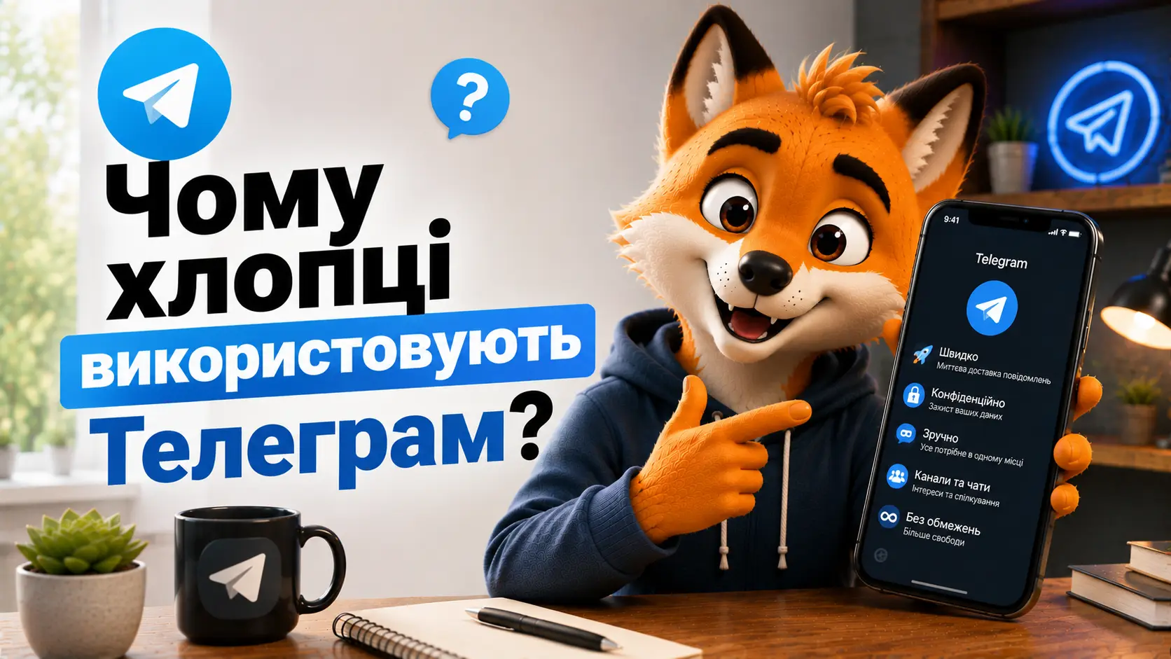 Чому хлопці користуються Телеграмом?