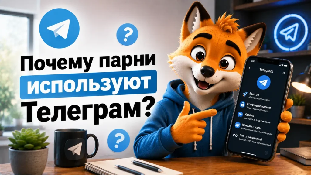 Почему парни используют Телеграм?