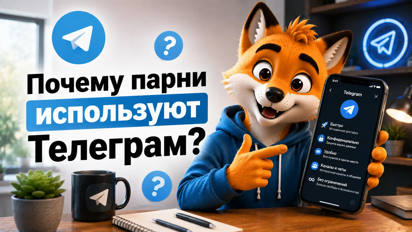 Почему парни используют Телеграм?