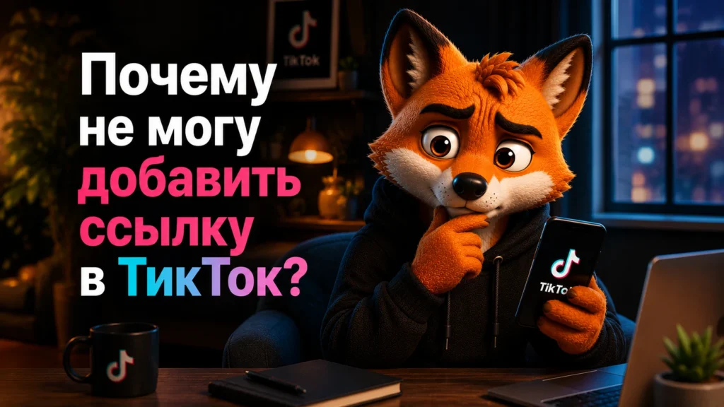 Почему не могу добавить ссылку в ТикТок?