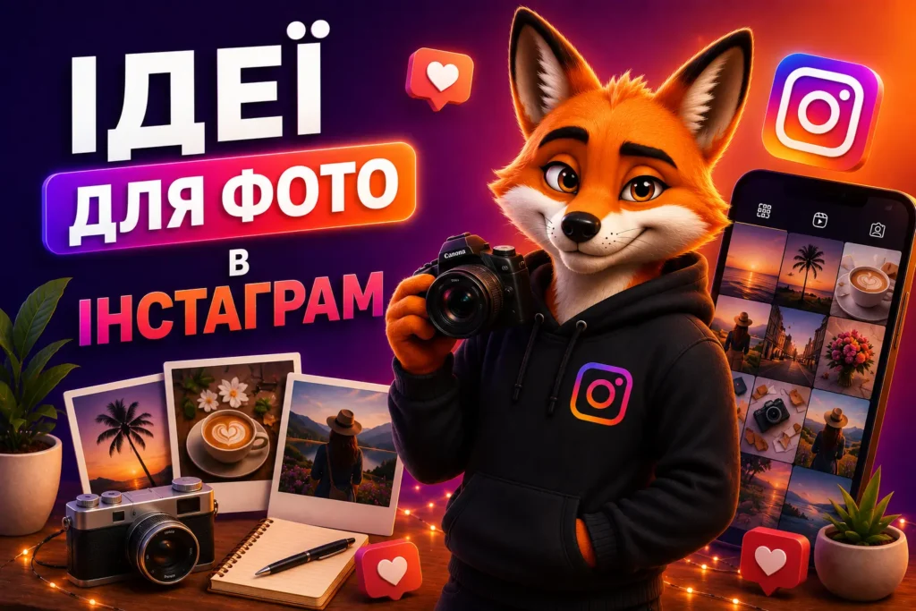 Ідеї для фото в Інстаграм