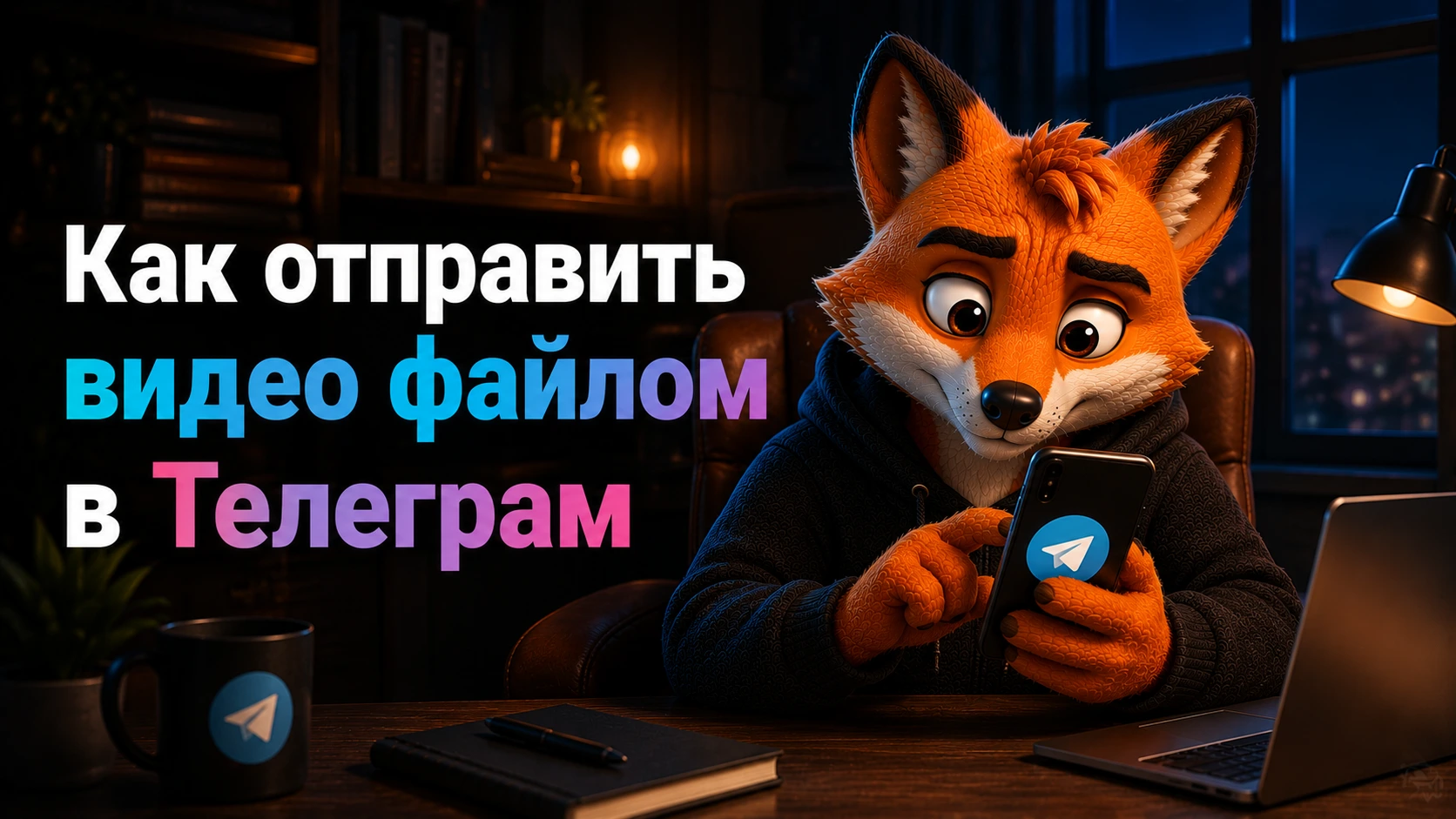 Как отправить видео файлом в Телеграм