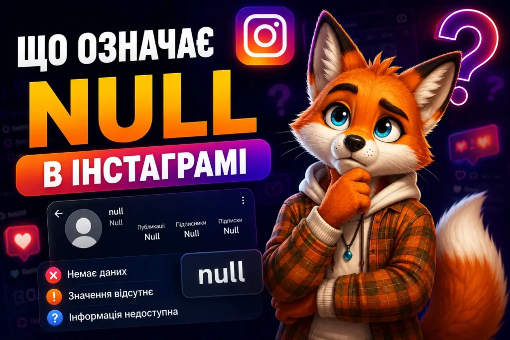 Що означає null в Інстаграмі