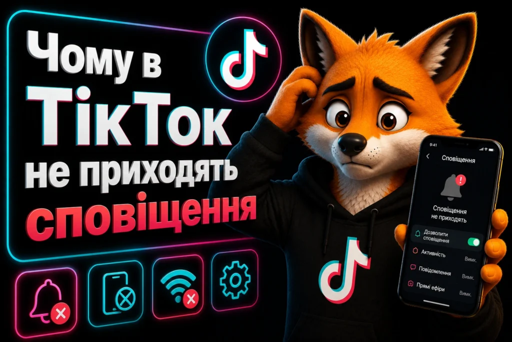Чому в ТікТок не приходять сповіщення