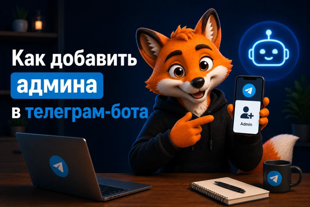 Как добавить админа в телеграм-бота