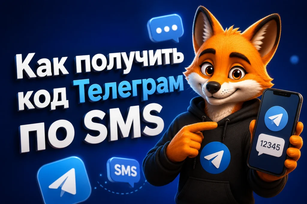 Как получить код Телеграм по SMS