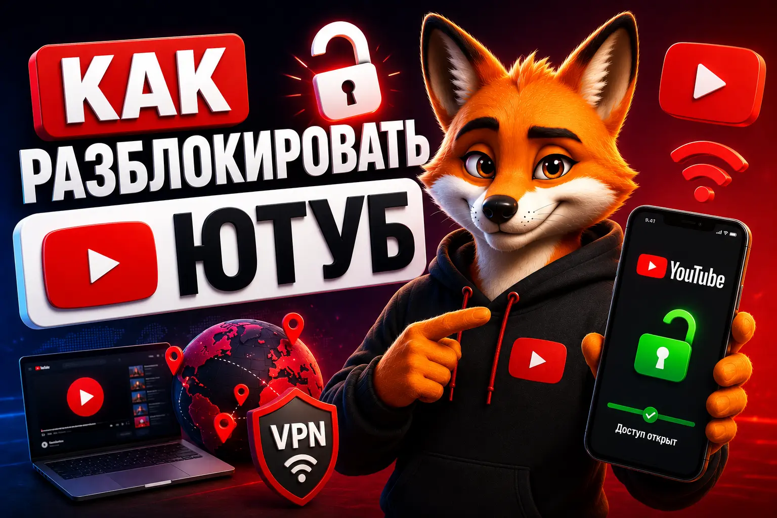 Как разблокировать Ютуб