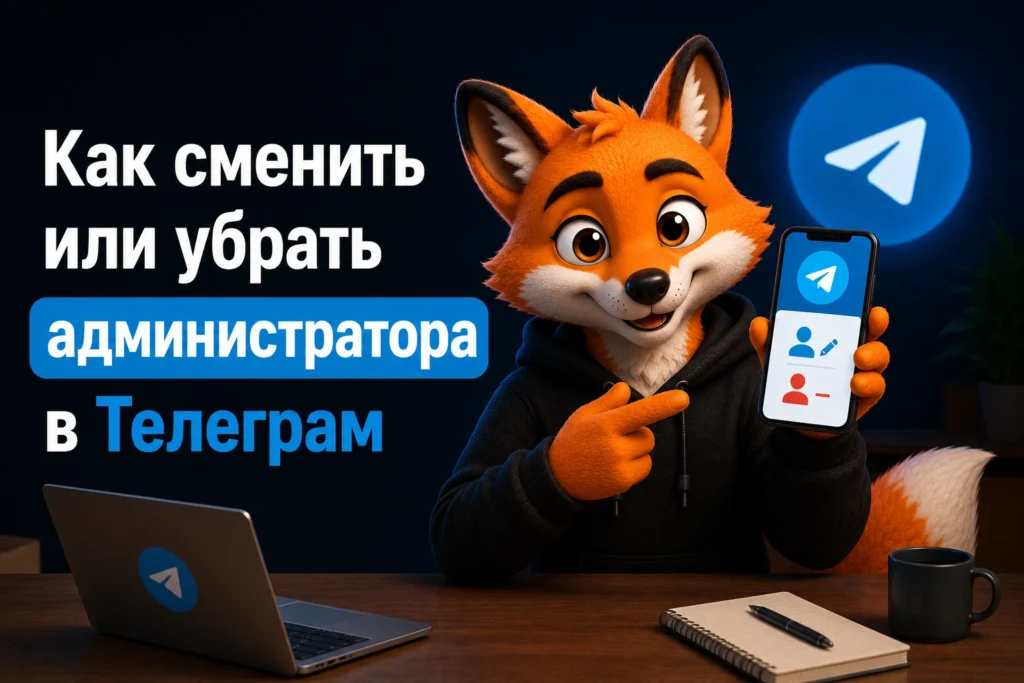 Как сменить или убрать администратора в Телеграм