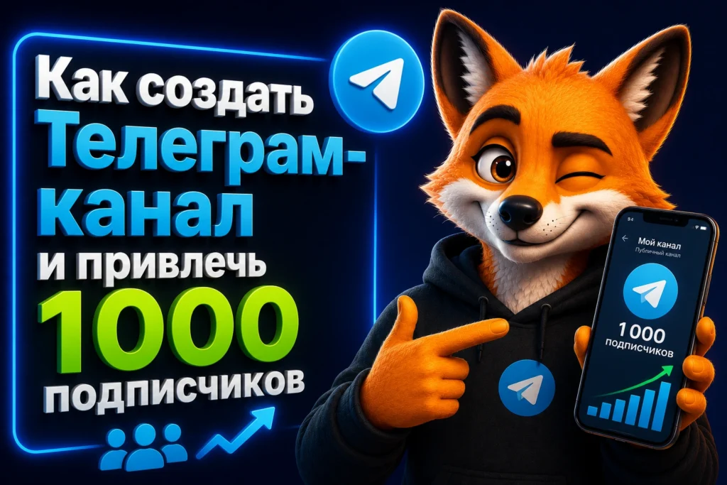 Как создать Телеграм-канал и привлечь 1000 подписчиков