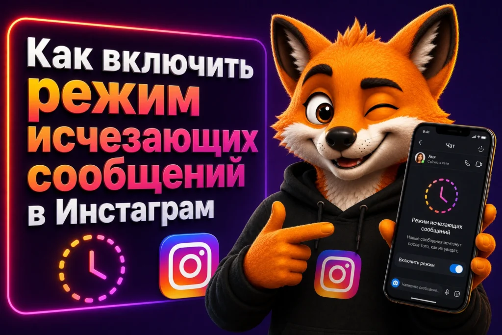 Как включить режим исчезающих сообщений в Инстаграм