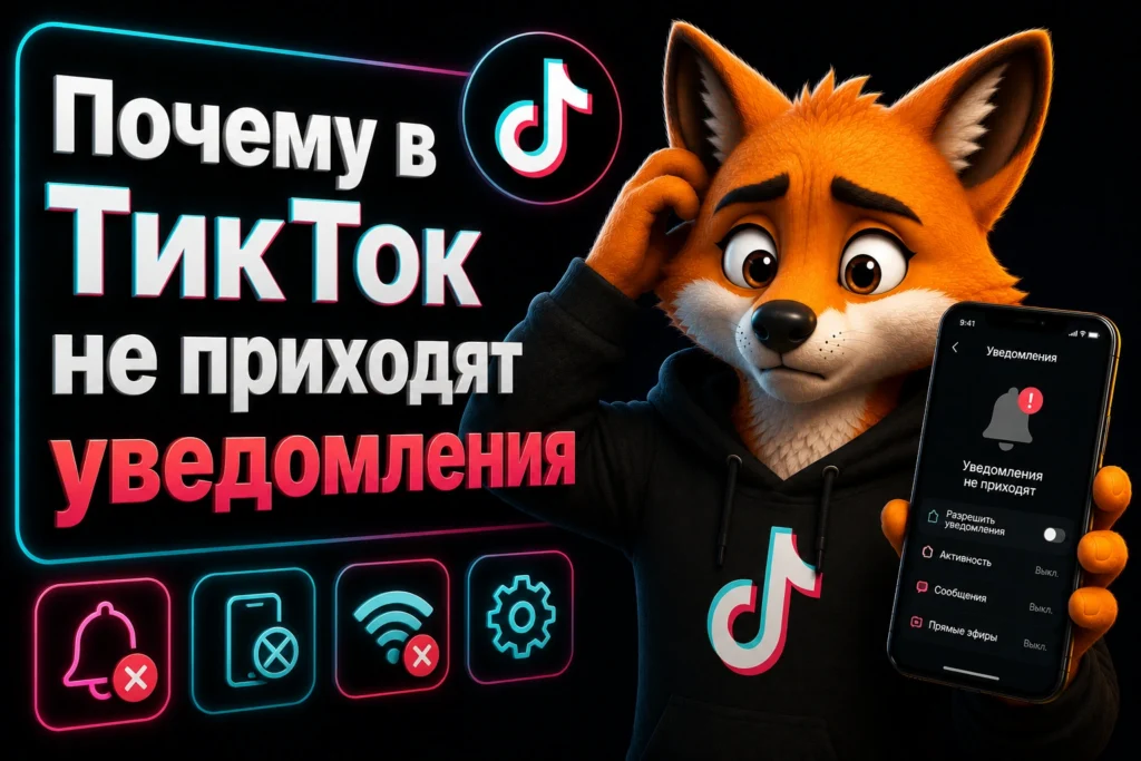 Почему в ТикТок не приходят уведомления