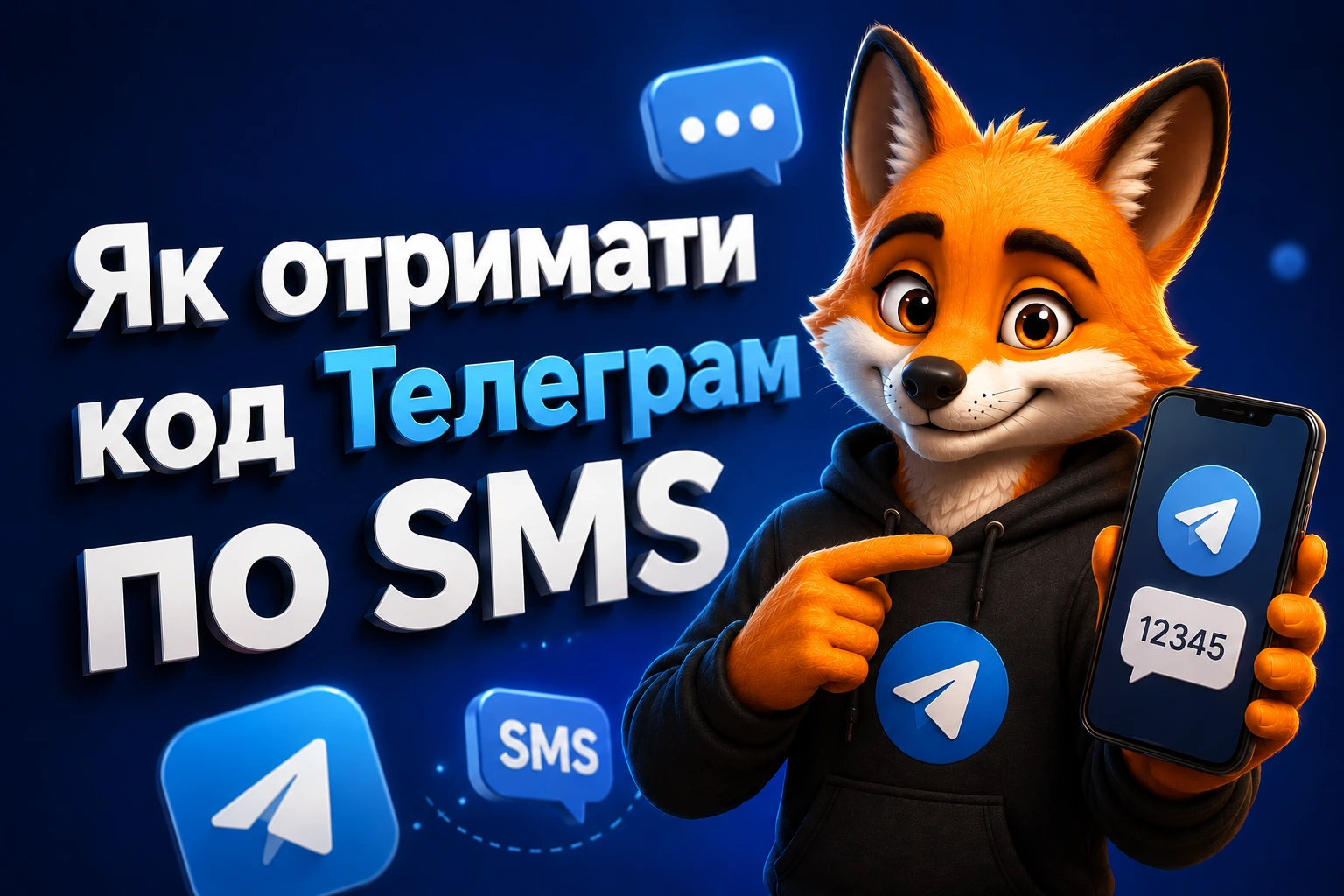 Як отримати код Телеграм по SMS