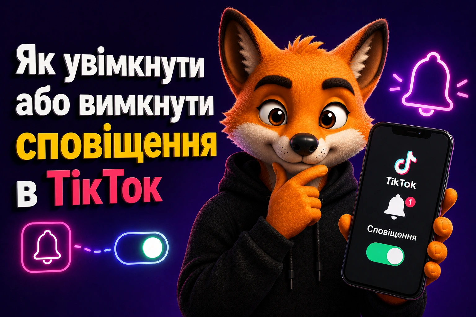 Як увімкнути або вимкнути повідомлення в ТікТок