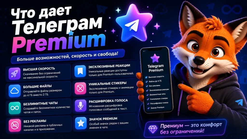 Что дает Телеграм Premium
