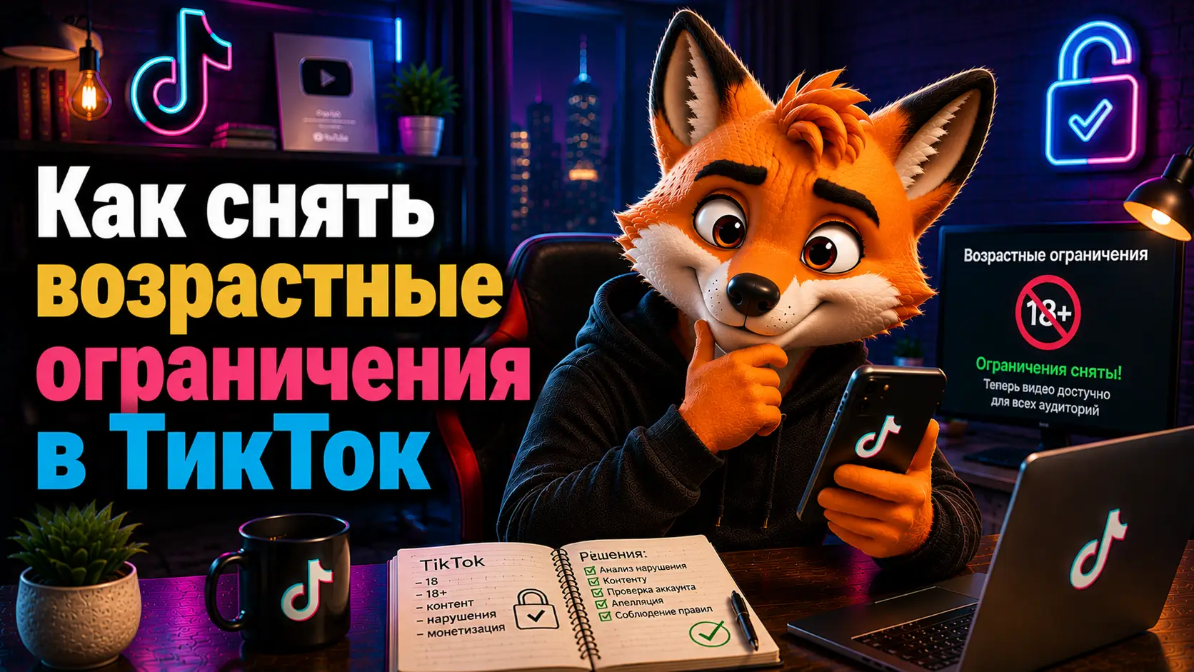 Как снять возрастные ограничения в ТикТок