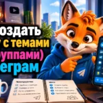 Как создать группу с темами (подгруппами) в телеграм