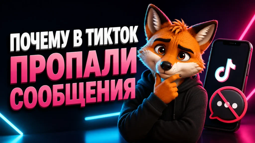 Почему в ТикТок пропали сообщения