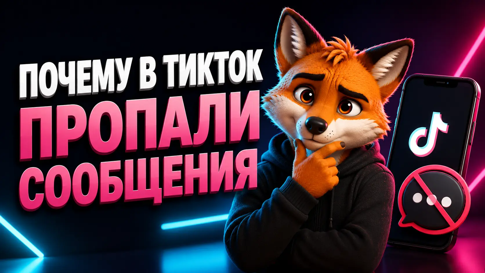 Почему в ТикТок пропали сообщения