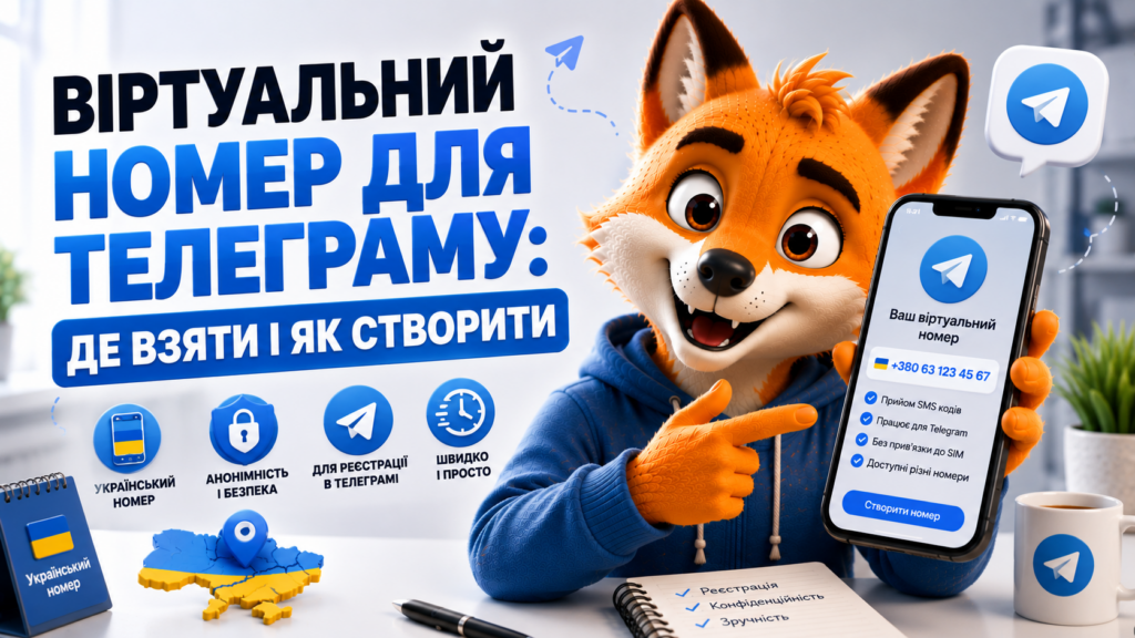 Віртуальний номер для Телеграму