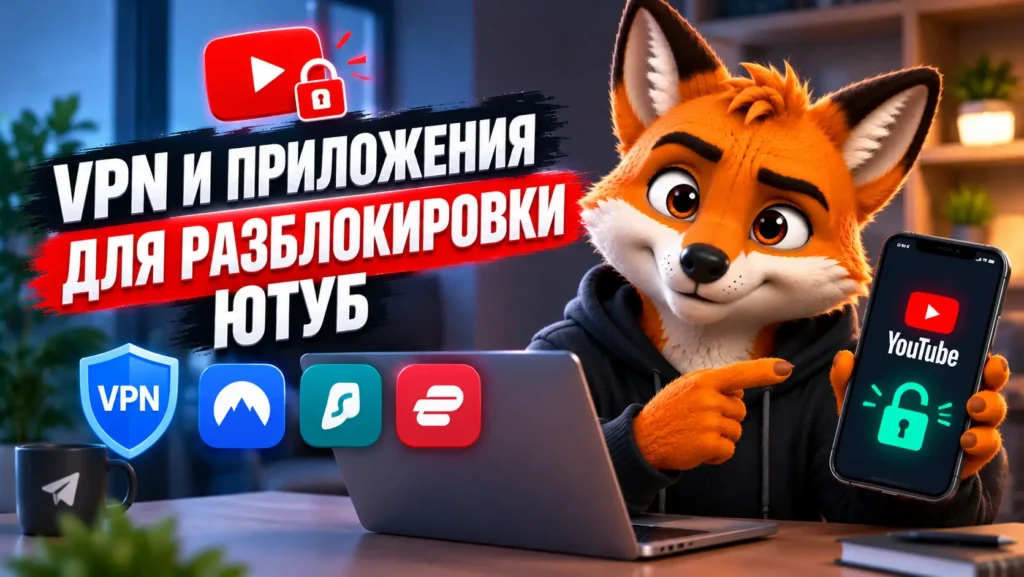 VPN и приложения для разблокировки Ютуб