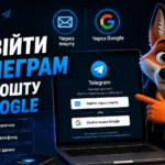 Як увійти в Телеграм через пошту або Google