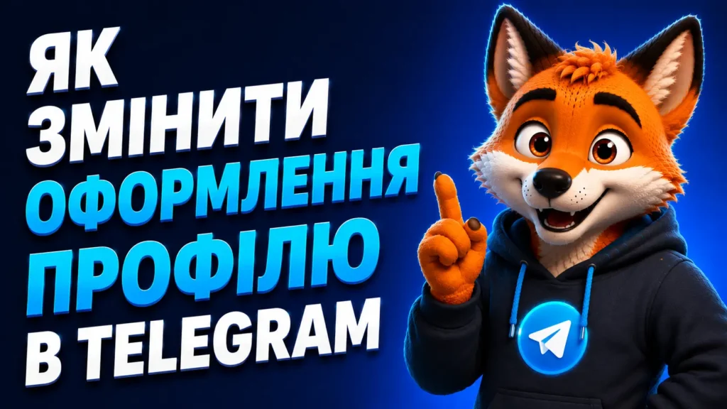 Як змінити оформлення профілю в Телеграм