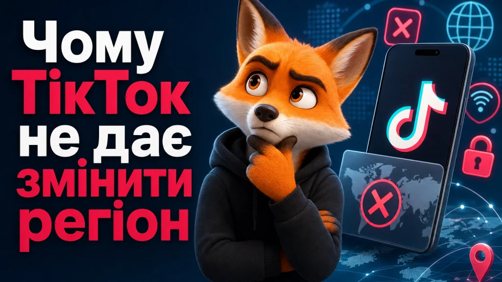 Чому ТікТок не дає змінити регіон