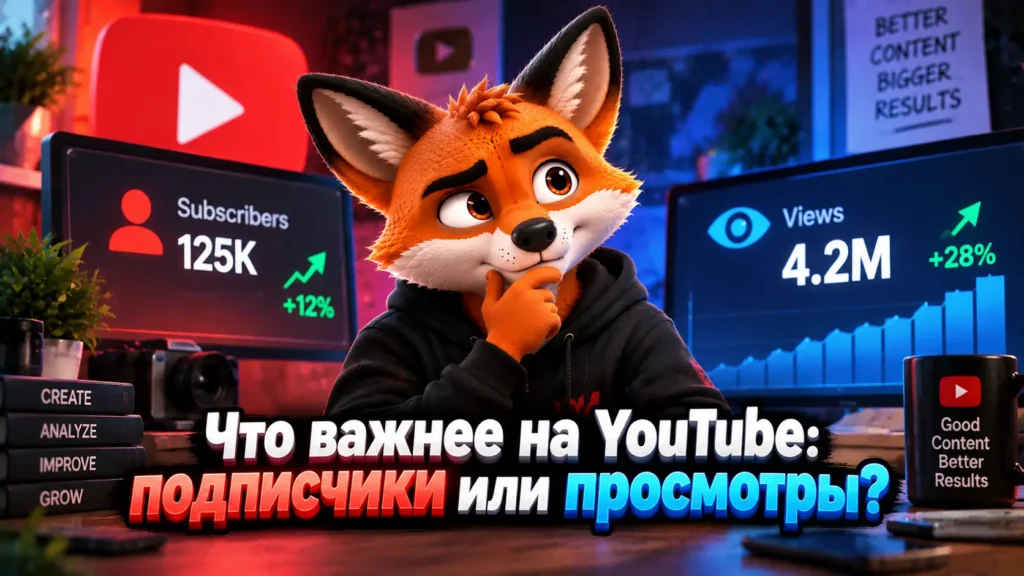 Что важнее на YouTube: подписчики или просмотры