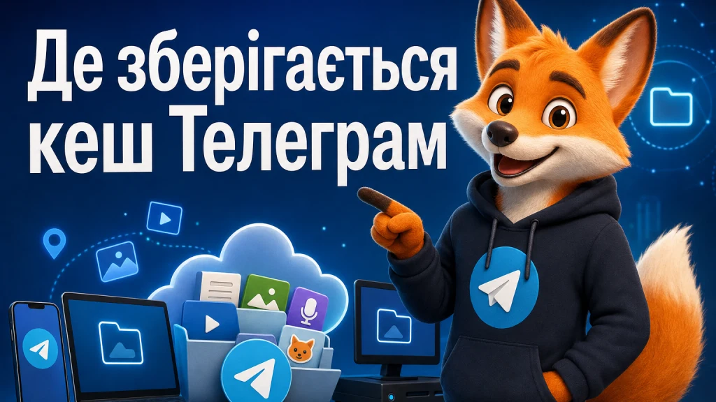 Де зберігається кеш Телеграм