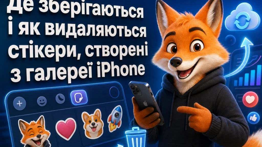 Де зберігаються і як видаляються стікери, створені з галереї iPhone