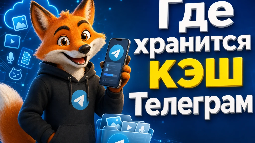 Где хранится кэш Телеграм