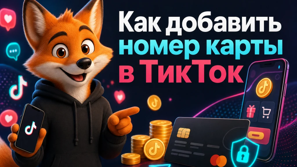 Как добавить номер карты в ТикТок