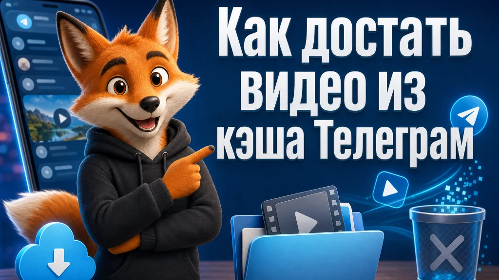 Как достать видео из кэша Телеграм