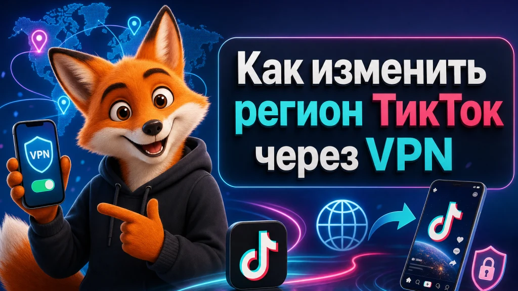 Как изменить регион ТикТок через VPN