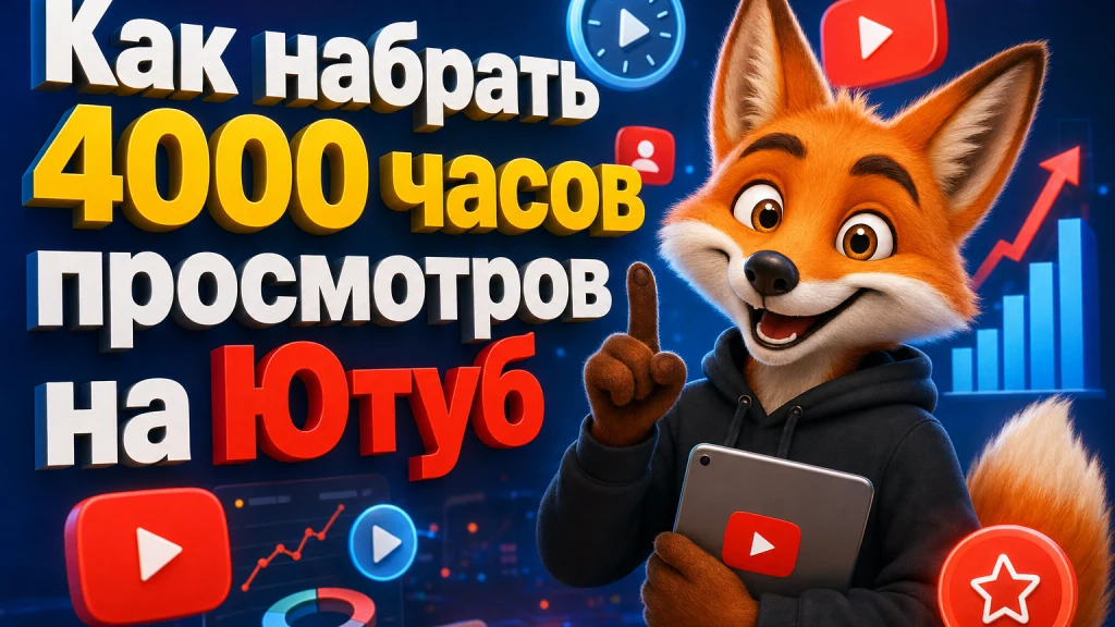 Как набрать 4000 часов просмотров на Ютуб