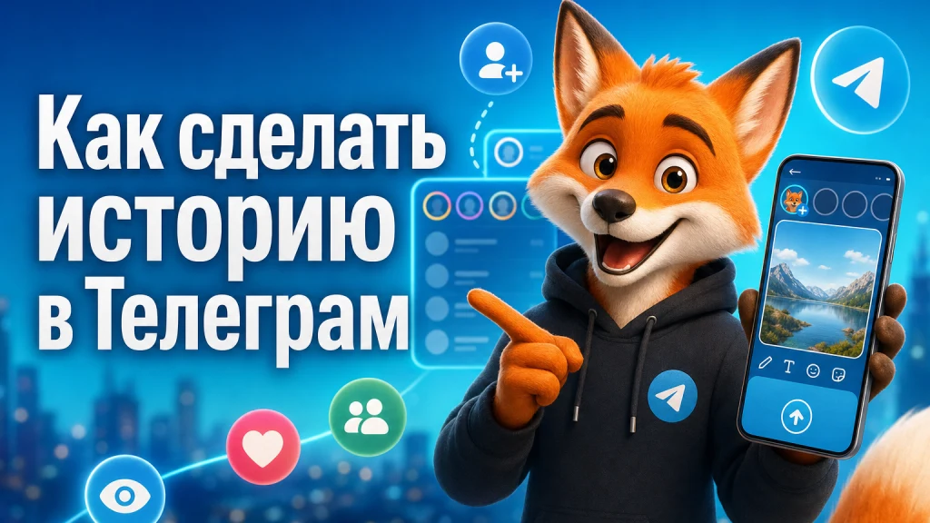 Как сделать историю в Телеграм