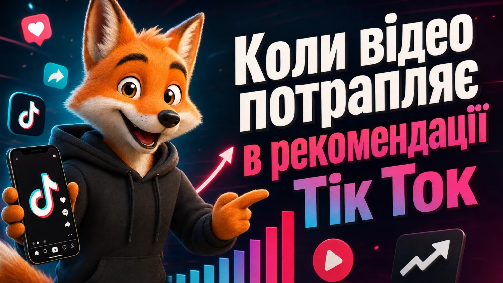 Коли відео потрапляє в рекомендації Тік Ток
