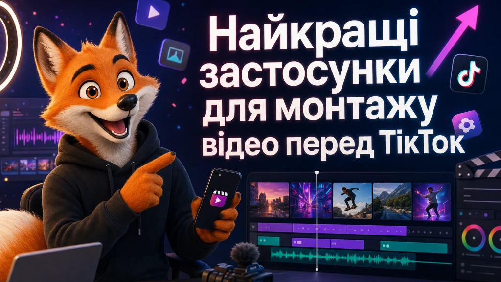 Найкращі застосунки для монтажу відео перед ТікТок