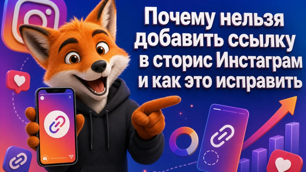 Почему нельзя добавить ссылку в сторис Инстаграм и как это исправить