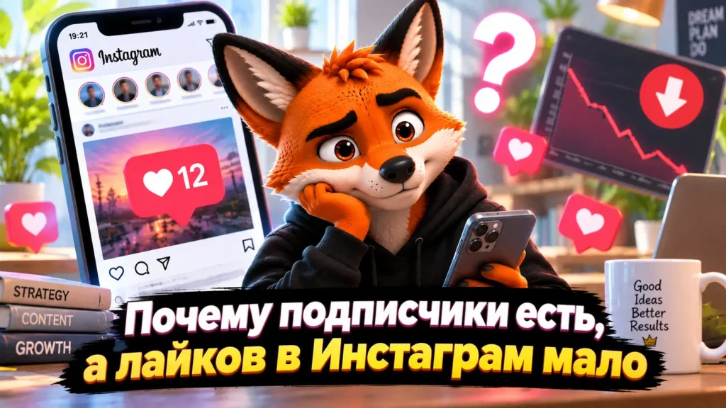 Почему подписчики есть, а лайков в Инстаграм мало