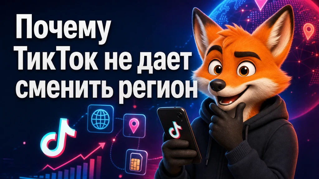 Почему ТикТок не дает сменить регион