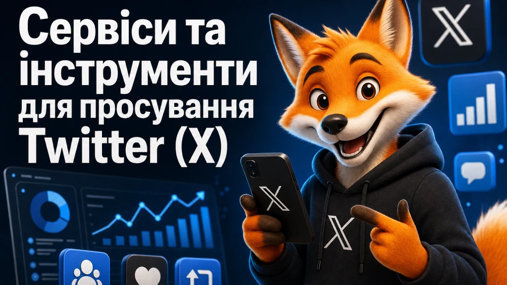 Сервіси та інструменти для просування Twitter (X)