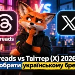 Threads vs Твіттер (X) 2026 - що обрати українському бренду