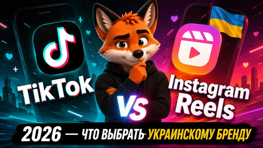 TikTok vs Instagram Reels 2026 — что выбрать украинскому бренду