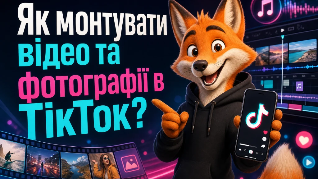 Як монтувати відео та фотографії в ТікТок?