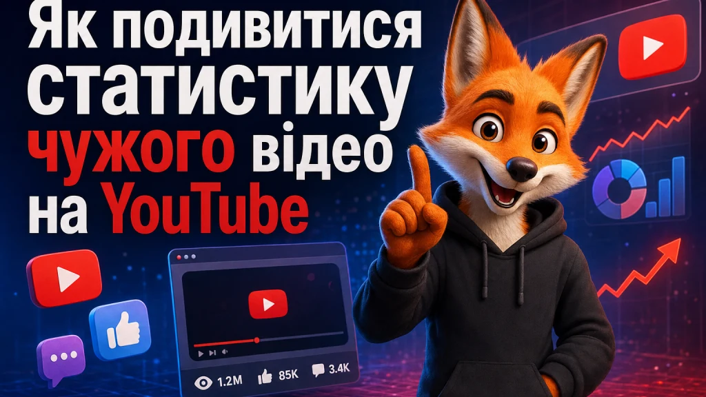 Як подивитися статистику чужого відео на YouTube