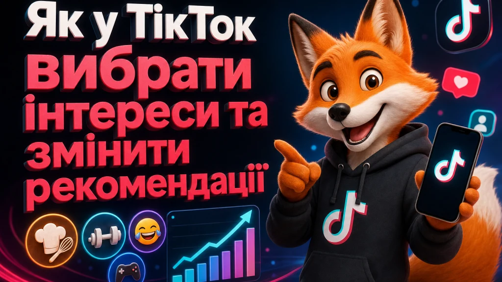 Як у ТікТок вибрати інтереси та змінити рекомендації