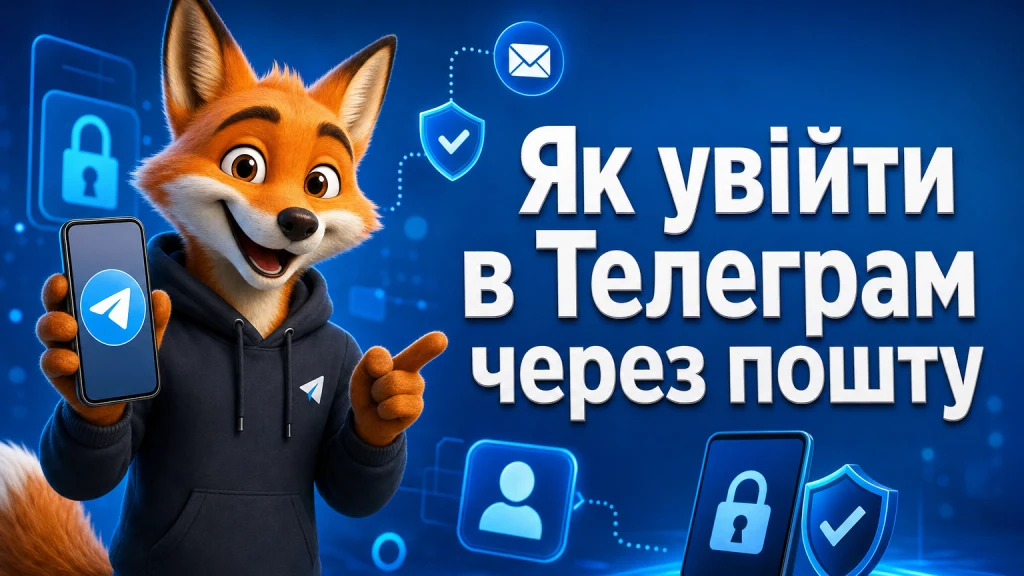 Як увійти в Телеграм через пошту