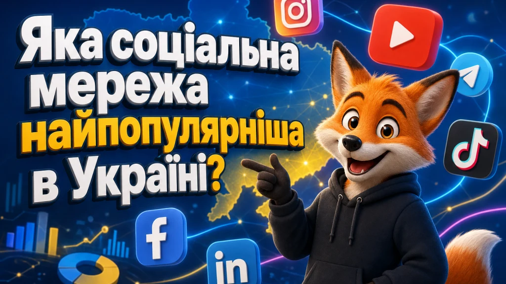 Яка соціальна мережа найпопулярніша в Україні?